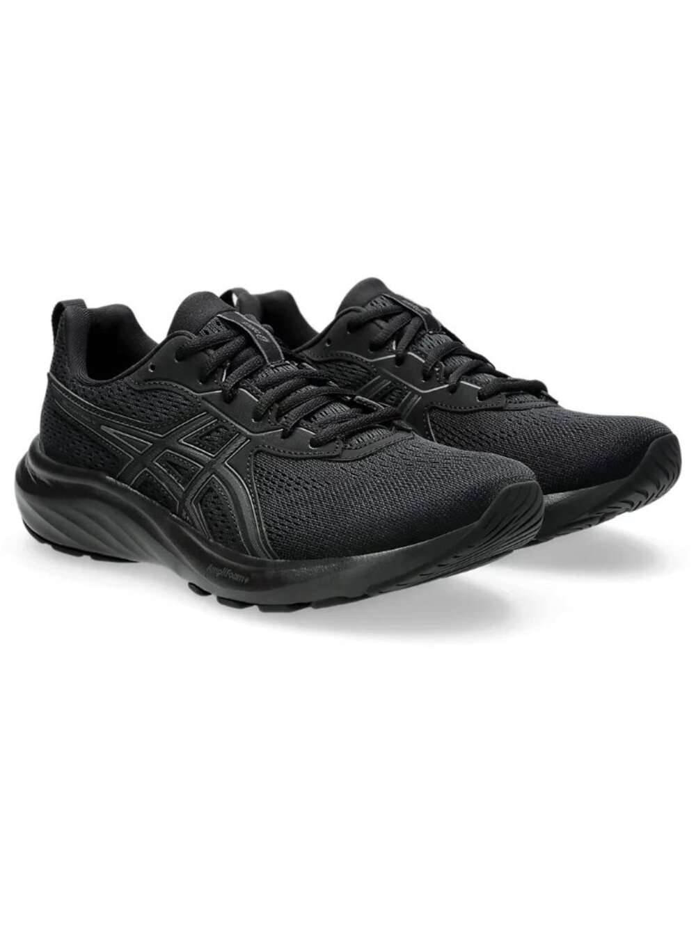 asics women's gel-contend 9 running shoes Black/Grey Size 7 Active Lace up